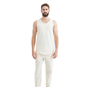 Débardeur de sport 100% coton, nouveau logo personnalisé, sans manches, t-shirt de sport de rue avec impression en maille spandex, style sportif - Product Image 2