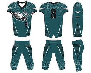 Maillots de football américain personnalisés pour adultes, ensemble uniforme pour hommes, manches courtes, sublimation, confortable - Product Image 4