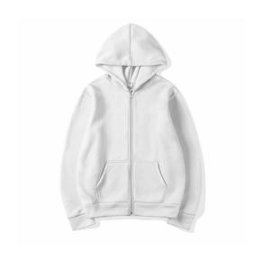 Sweat à capuche unisexe tendance de qualité supérieure en molleton de coton, logo personnalisé brodé, coupe ample, sweat à capuche uni de couleur unie - Product Image 2