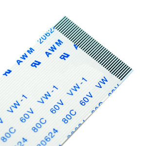 สายเคเบิล AWM ffcfpc 80C 60V VW 10Pin 1.0มม. 60มม. สายไฟแบบยืดหยุ่นทิศทางไปข้างหน้าเป็นมิตรกับสิ่งแวดล้อมพีวีซีสีฟ้าและสีขาว - Product Image 1