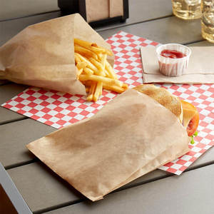 Bolsas de papel marrón para aperitivos, bolsas de papel Kraft a prueba de grasa, reciclables y biodegradables, bolsas de papel marrón pequeñas para palomitas de maíz - Product Image 6