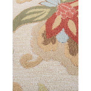 Hacienda Ivory 10mm Hand Tufted <b>Wool</b> Rugs Rectangular Boho Floral Patterns for Home for Living Room Hallway-Jaipur Rugs US - Product Image 3