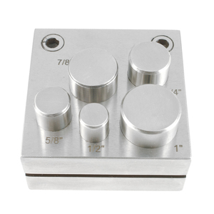 Ensemble de 5 outils de découpe de pierres précieuses en forme de disque rond en acier inoxydable pour la fabrication de bijoux DIY - Product Image 6