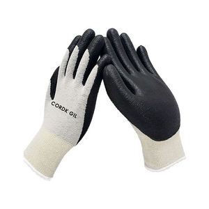 Cordk ถุงมือไนไตรล์กันลื่นและผ้าฝ้ายสำหรับทำสวนถุงมือป้องกันมือดีไซน์ไม้ไผ่ - Product Image 1