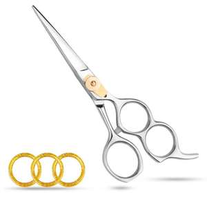 ชุดกรรไกรตัดขนสุนัขคุณภาพสูง ทนทาน ผลิตจากสแตนเลสอย่างดี สำหรับมืออาชีพ พร้อมอุปกรณ์จัดแต่งทรงผมอเนกประสงค์ รวมถึงกรรไกรแบบตรง - Product Image 5