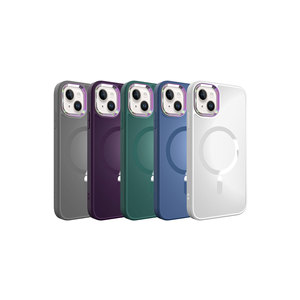 Funda Netzy Sierra Blue estilo SAFA para iPhone 13, compatible con MagSafe, de silicona, para carga inalámbrica. - Product Image 2