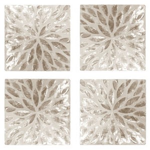 Sous-verre de service ensemble de sous-verre à thé de luxe avec support logo de taille personnalisée incrustation d'os carré rond pour la maison - Product Image 3