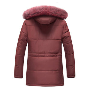 Logo personnalisé pour hommes coupe-vent parka d'hiver nouvelle mode vêtements d'extérieur décontractés réversible imperméable caractéristique grande taille coton - Product Image 5