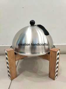 Belle marmite et casserole en bois pour hôtel et maison Design contemporain avec finition noyer - Product Image 6