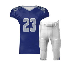Kit d'uniforme de football américain le plus vendu Tissu en polyester durable pour équipes adultes avec options de conception entièrement personnalisables - Product Image 1