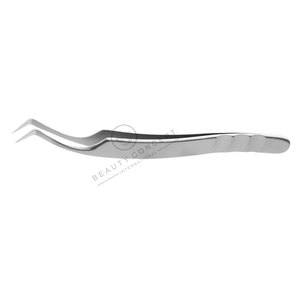 Bulk Private <b>Label</b> Professional Eyelash Extension Tweezers Stainless Steel Pointed Fiber High Eyelash Tools Beautiful Packaging - Product Image 1