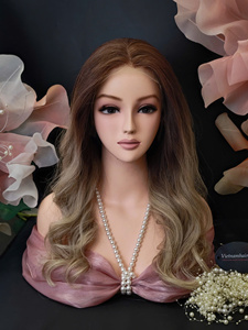 Meilleure vente 2025 haute qualité 100% perruque frontale en cheveux humains 13x4 avec base en soie pleine cuticule prix de gros - Product Image 2