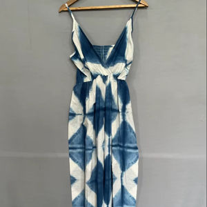 Robe de soirée à la mode robe de soirée longues robes en lin de coton manches bouffantes taille col en v robes Maxi pour femmes robes coréennes - Product Image 1