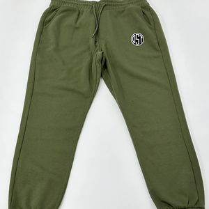 Pantalones de chándal transpirables de mezcla de algodón con estampado personalizado Ajuste regular con estilo informal de cintura media y diseños de logotipo - Product Image 1