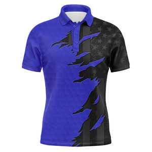 Logotipo de impresión personalizado de calidad superior para hombre para camisetas de polo Uniforme de negocios y camisa de golf deportiva Tallas grandes espacios en blanco para hombres - Product Image 2