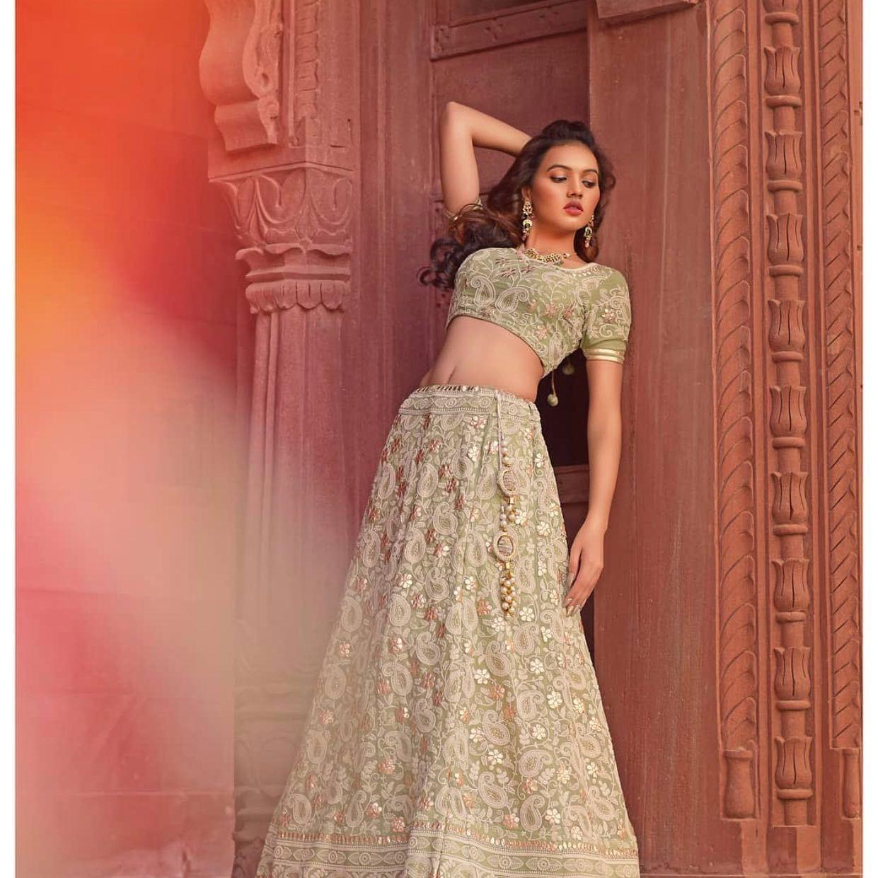 white christmas dresses Buy Nova Lehenga Set – Designer Engagement Lehenga Online main image 0