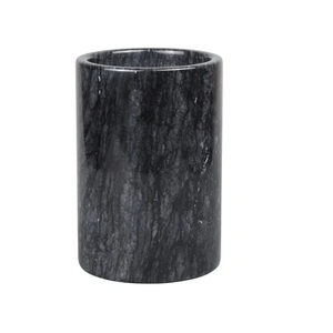 Seau à glace en marbre pierre noire Bacs à boissons Personnalisation Refroidisseur Porte-bouteille de vin en marbre - Product Image 4