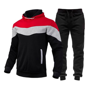 Conjunto Deportivo para Hombre de 2 Piezas, Sudadera con Capucha y Pantalones Deportivos, Diseño Color Block - Product Image 4