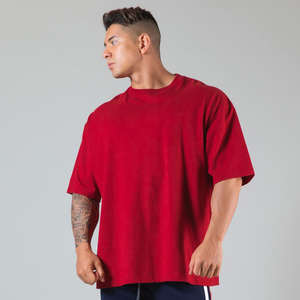 Camiseta de Algodón 100% de Primera Calidad para Hombre, Novedad 2026, Ajuste Holgado, Informal, para Gimnasio, Entrenamiento, Camisetas Lisas, Tendencia, Camisetas de Moda - Product Image 4