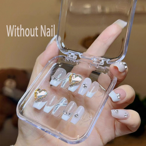 Boîte d'emballage vide pour faux ongles, nouvelle boîte de <span class=keywords><strong>rangement</strong></span> et de présentation personnalisable avec logo, boîtes à ongles pour faux ongles - Product Image 1