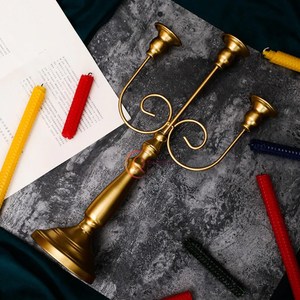 <strong>Unique</strong> Design Metal Candelabra Tabletop Decorating Gold Plated Brass 5 Arms <strong>Lightning</strong> Candle Jar Newly Arrival Luxury Candelabra - Product Image 4