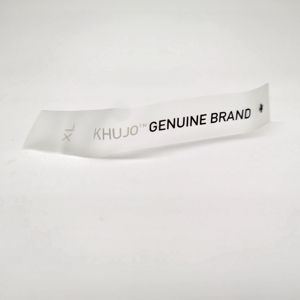 Étiquette imprimée en TPU écologique Étiquette d'entretien en caoutchouc de couleur personnalisée Résistance à l'eau Étiquette d'information lavable durable - Product Image 5