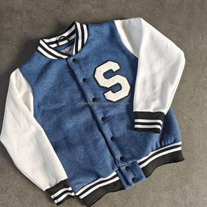 Chaqueta Bomber Vintage de béisbol para hombre, chaqueta universitaria de tela de lana para invierno, parches bordados con letras y logotipo personalizado para adultos - Product Image 5