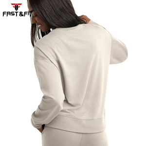 Nouveau à la mode nouveau Design imprimé femmes sweats surdimensionnés couleur unie décontracté à manches longues femmes sweat - Product Image 2