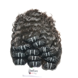Wholesale Indian Natural Women Water Wave Style Cuticle Aligned Virgin Deep Wave Remy None Chemically Processed Wavy human <b>Hair</b> - Product Image 5