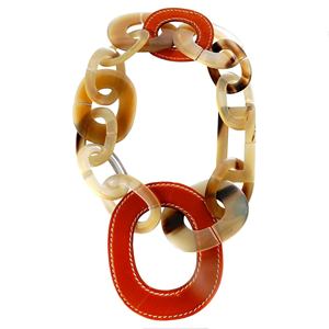 Top Selling Modern Buffalo Horn Necklace Handmade Trapezium Shaped Exclusive Personal <b>Gift</b> Set Modern Exclusive Buffalo Horn - Product Image 1