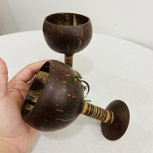 Organic Coconut Shell <b>Cup</b> Eco-Friendly Reusable Wine Glass WholeSale Tableware for Cocktail & Tea Vietnam's Viennese <b>Coffee</b> <b>Cups</b> - Product Image 2