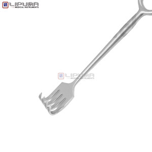 Kocher retractors 19ซม. 19x12มม. 4ง่ามขนาดกลางมีคมอุปกรณ์ทางการแพทย์22.0ซม. - Product Image 5