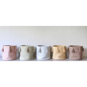 Spacious Green Floor <b>Basket</b> Storage For Clothes Storage Plants Throws And Contemporary Home Styling Handcrafted From India - Product Image 4