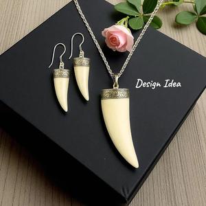 Buffalo Bone Pendant Necklace Natural Sustainable Tribal Jewelry for Women High Quality - Product Image 5