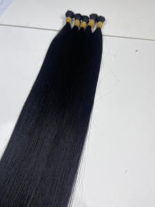 Black <b>color</b> low price Double Drawn Straight Natural <b>Color</b> <b>Braiding</b> <b>Hair</b> Bulk Manufacturer Vietnamese <b>Hair</b> - Product Image 4