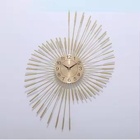Reloj de pared de metal para decoración del hogar, dormitorio, sala de estar, cocina, comedor, reloj de pared hecho a mano floral de Azora Industries
