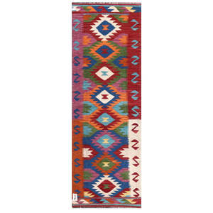 Alfombra Kilim de Maimana, Afganistán, 182 x 63 cm, Alfombras y Juegos de Alfombras - Product Image 1