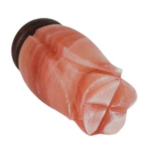 Lámpara de Sal del Himalaya con Forma Tallada Personalizable y Ecológica, Base de Madera, Cable Eléctrico, Material Orgánico Natural Nocturno, Sian - Product Image 5