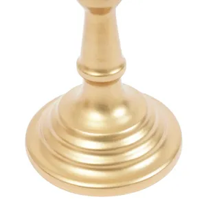 Gold Finish <b>Tapered</b> Natural Wood <b>Candle</b> Stand Christmas Religious Activities Handmade Frosted Finished Interior Decor Banquet - Product Image 3