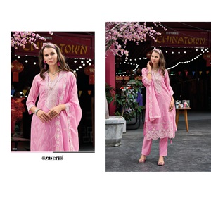 High Quality Womens Suit with <b>Festive</b> Design- Long Kurta and Embroidered Bottoms for Export Selling - Product Image 1