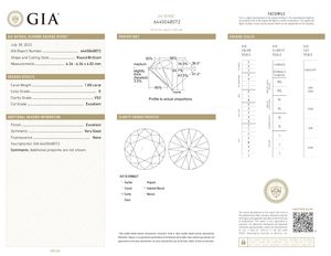 1 quilate E Color VS2 Claridad Excelente corte 100% Diamantes solitarios redondos sueltos naturales Diamantes sueltos naturales GIA DE LA India - Product Image 2