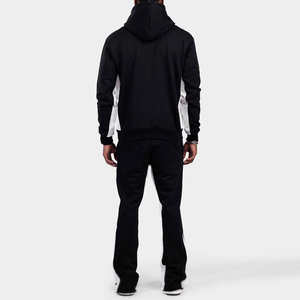 Meilleur nouveau pull à capuche solide d'hiver élégant poche kangourou coupe ajustée confortable respirant antibactérien tenue décontractée piste - Product Image 2