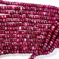 Mystic Red Moonstone Faceted Rondelle Beads 100% Natural High Quality Gemstones Jewelry Making 4-10mm Strand Size 6mm Good