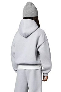 Tracksuit Manufacturer Custom Design 100_ Cotton Fleece Sweat Suit Heavy <b>Weight</b> Pullover <b>Blank</b> Baggy Boxy Sweat Suit Set OEM ODM - Product Image 3
