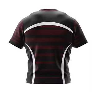 Tenue de rugby professionnelle de haute qualité, sur mesure, à manches courtes et à bas prix, à impression par sublimation, ensemble d'uniformes de football - Product Image 4