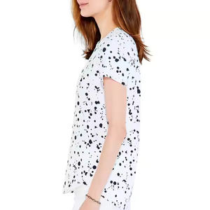 เสื้อยืดสำหรับผู้หญิงเสื้อยืดพิมพ์ลายแขนสั้นเสื้อยืดกีฬายิม - Product Image 4