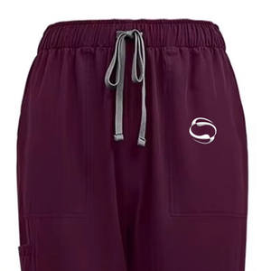 Uniformes médicos con cuello en V a la moda para mujeres y hombres, Top y pantalones, conjuntos de uniformes de enfermería, ropa elástica cómoda para correr - Product Image 5