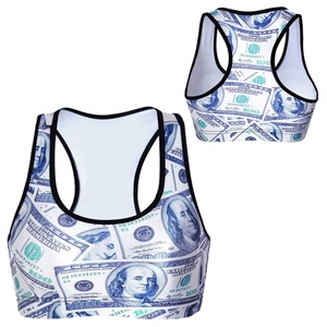 Vente en gros de soutien-gorge de sport de yoga à soutien élevé pour femmes avec dos croisé Fitness vêtements de sport pour salle de sport respirant grande taille Option avant personnalisée - Product Image 1