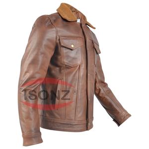 Chaqueta de Cuero Personalizada Estilo Motociclista, Cuero de Oveja - Product Image 5