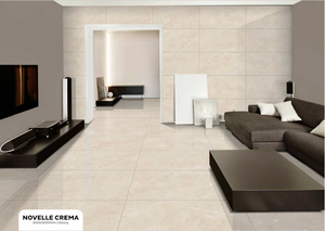 Azulejos de suelo de porcelana NOVELLE CREMA 600X1200 de alta calidad antideslizante baño Villa apartamento escuela almacén interiores - Product Image 3